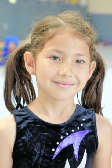 Junges Talent, die 7-jährige Bianca Krug (TV Hoof)