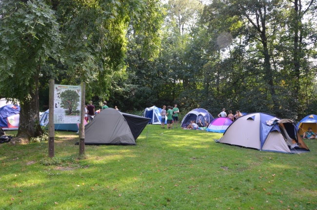 Das Zeltlager der Jugendlichen